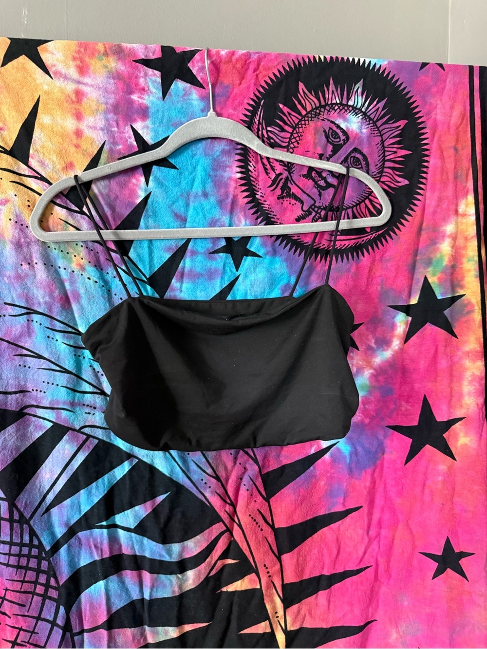 SHEIN Black Strapless Cropped Bandeau Camisole